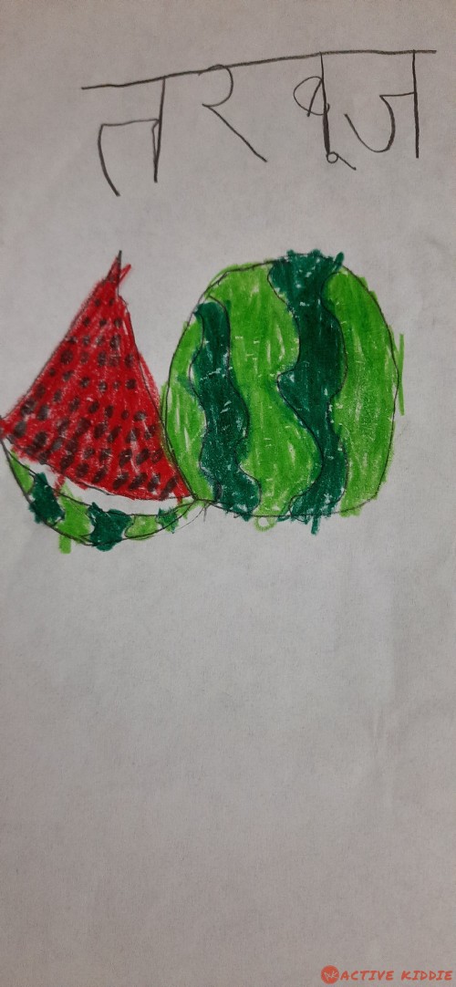 Water Melon Design by Ayushi | Drawing | Colouring